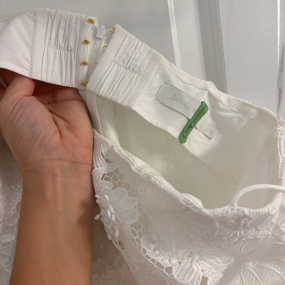 Zimmermann Raie Lace Flower Mini Dress - Picture 10 of 12